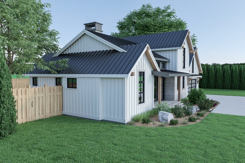 Architectural House Design - Exterior - Other Elevation 2 for Country House Plan #1070-33 - 3 bed, 2.5 bath