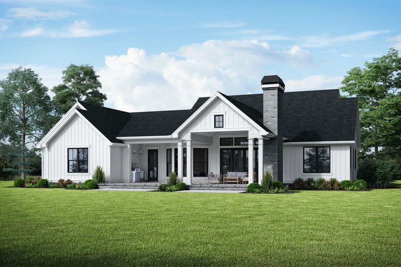 Architectural House Design - Exterior - Rear Elevation for Farmhouse House Plan #48-984 - 3 bed, 2.5 bath
