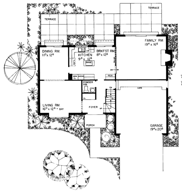 House Design - Country Floor Plan - Main Floor Plan #72-729