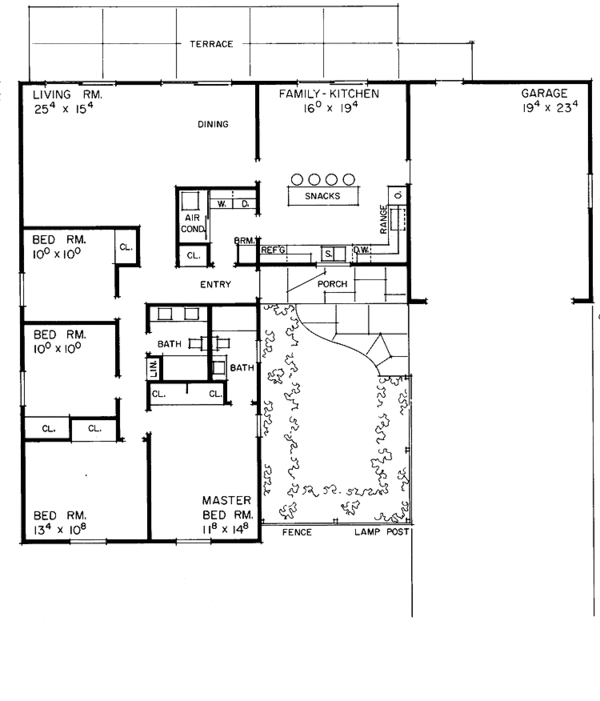 House Plan Design - Ranch Floor Plan - Main Floor Plan #72-508