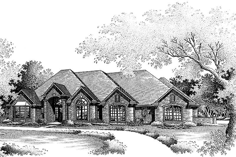 Dream House Plan - Ranch Exterior - Front Elevation Plan #310-1013