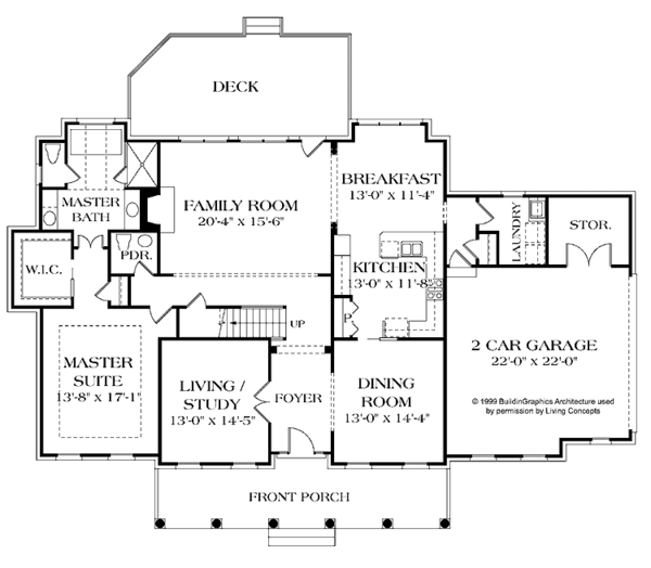 Home Plan - Classical Floor Plan - Main Floor Plan #453-335