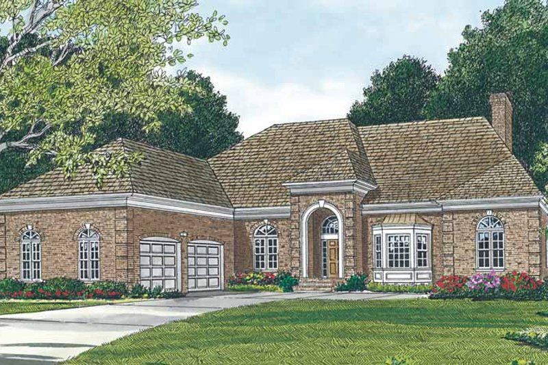 Dream House Plan - Ranch Exterior - Front Elevation Plan #453-96