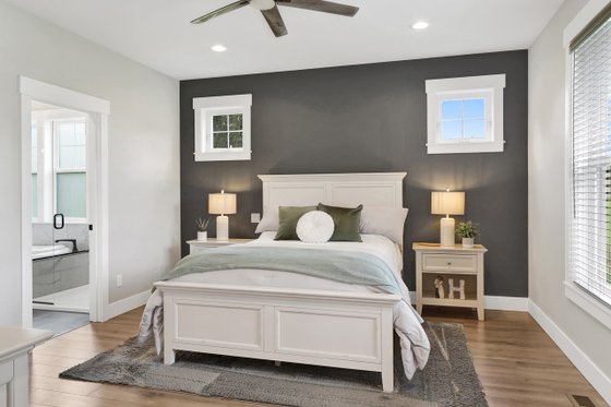 Interior - Master Bedroom for Farmhouse House Plan #1070-16 - 3 bed, 2.5 bath