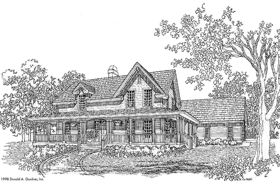 Exterior - Front Elevation 3 for Victorian House Plan #929-469 - 3 bed, 3.5 bath