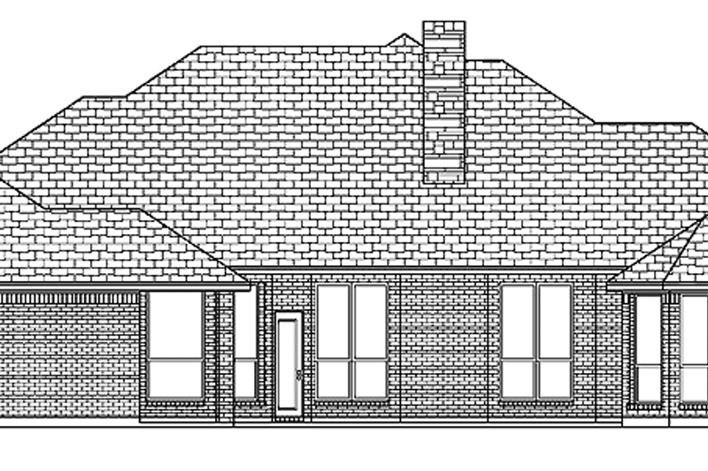 House Design - Exterior - Rear Elevation for Tudor House Plan #84-727 - 3 bed, 3 bath