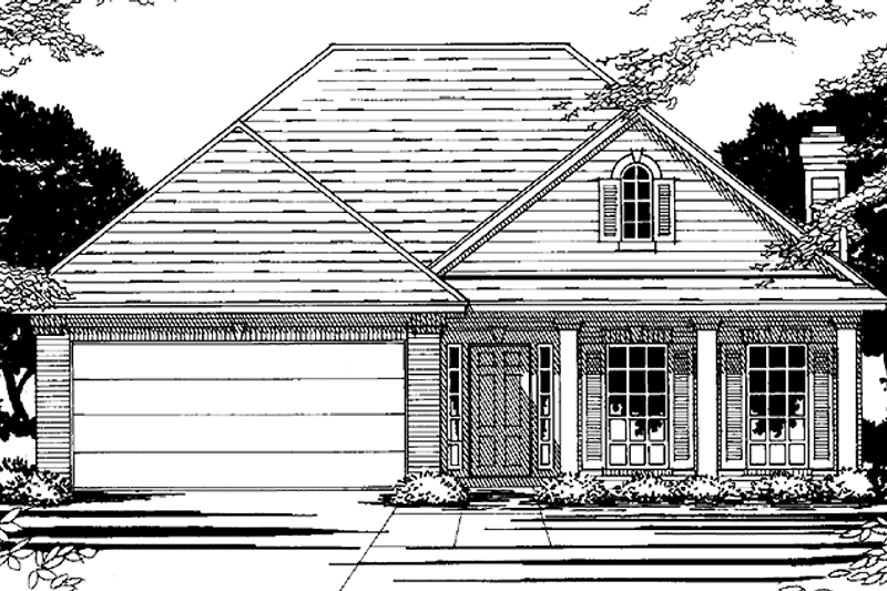 Home Plan - Country Exterior - Front Elevation Plan #472-410