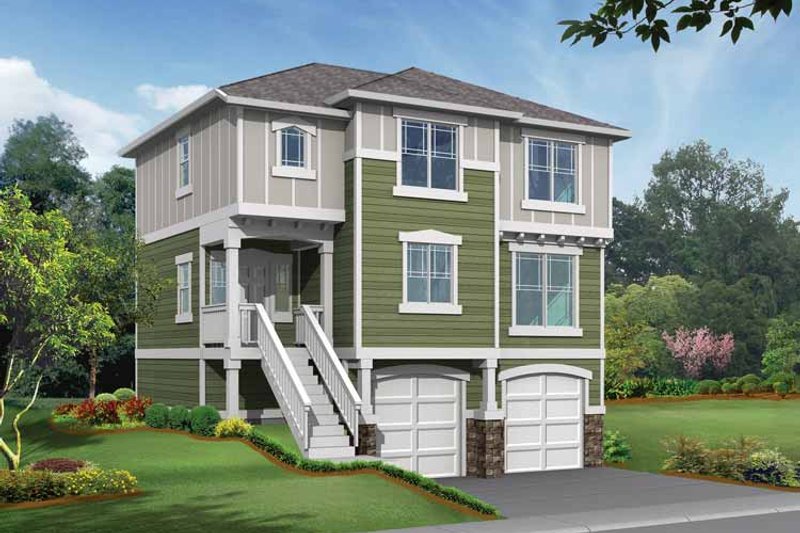 Home Plan - Craftsman Exterior - Front Elevation Plan #132-288