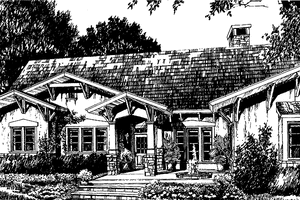 Home Plan - Exterior - Front Elevation for Craftsman House Plan #429-247 - 3 bed, 2.5 bath