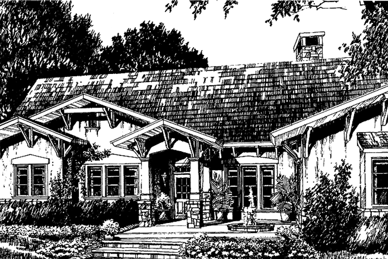 Home Plan - Craftsman Exterior - Front Elevation Plan #429-247