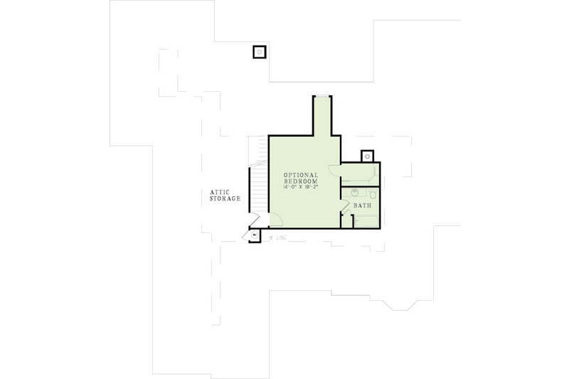 Home Plan - Floor Plan - Upper Floor for European House Plan #17-171 - 5 bed, 4.5 bath