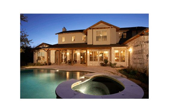 Exterior - Rear Elevation for Mediterranean House Plan #472-2 - 4 bed, 4.5 bath