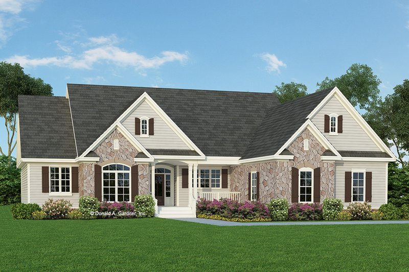 Country Style House Plan - 4 Beds 3 Baths 2124 Sq/Ft Plan #929-46 ...