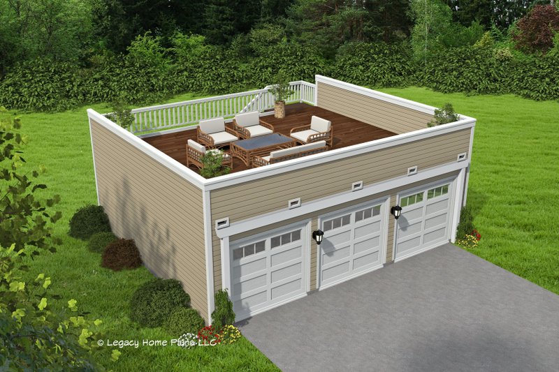 Dream House Plan - Modern Exterior - Front Elevation Plan #932-876