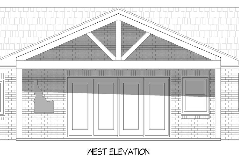 Dream House Plan - Exterior - Front Elevation 3 for Country House Plan #932-1306, 1 bath