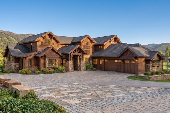 Exterior - Front Elevation for Craftsman House Plan #892-50 - 5 bed, 4.5 bath