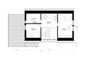 Contemporary Style House Plan - 3 Beds 2 Baths 1500 Sq/Ft Plan #906-4 