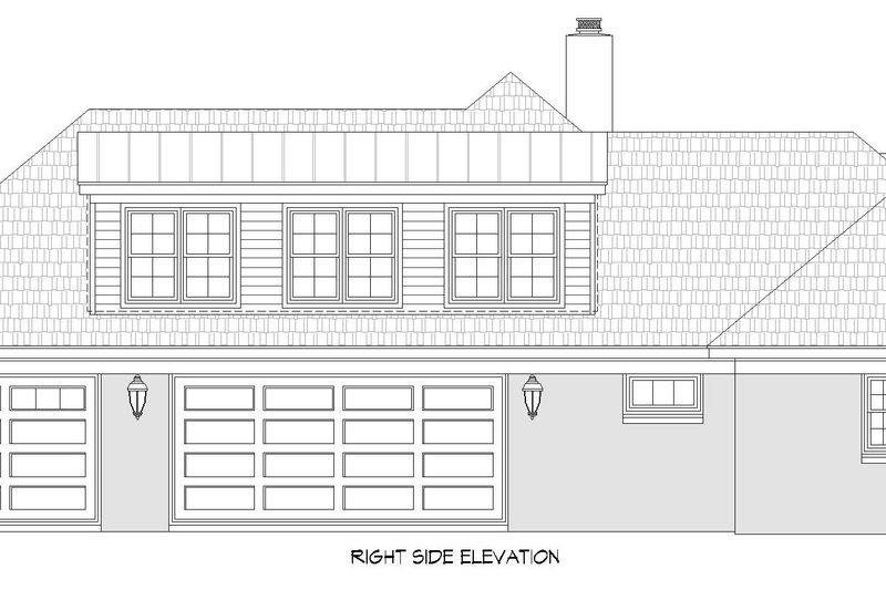 House Blueprint - Exterior - Other Elevation for Traditional House Plan #932-166 - 4 bed, 3.5 bath