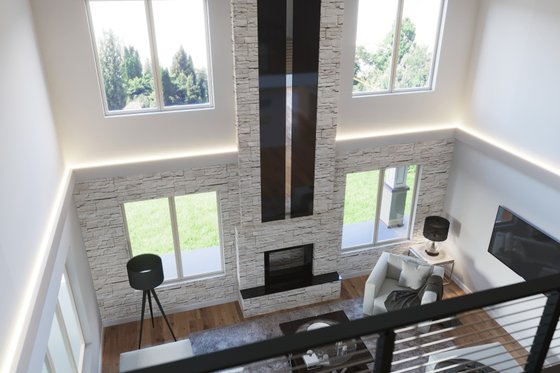 Interior - Family Room for Contemporary House Plan #1066-28 - 5 bed, 5.5 bath