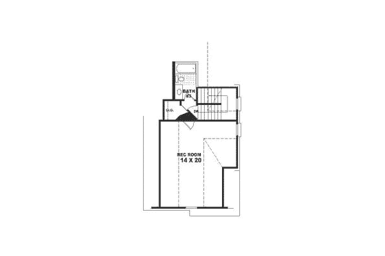 Floor Plan - Upper Floor for Traditional House Plan #81-328 - 3 bed, 3 bath