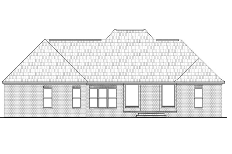 Architectural House Design - Exterior - Rear Elevation for Country House Plan #21-360 - 3 bed, 2.5 bath