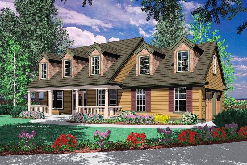 Home Plan - Colonial Exterior - Front Elevation Plan #48-161