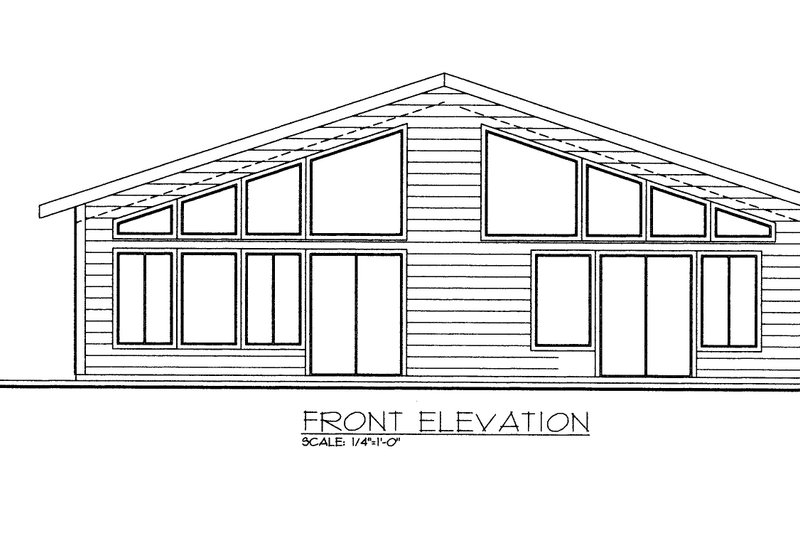 Dream House Plan - Exterior - Front Elevation 3 for Bungalow House Plan #117-1103 - 1 bed, 1.5 bath