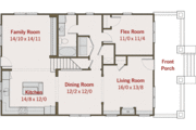Craftsman Style House Plan - 4 Beds 3 Baths 2116 Sq/Ft Plan #461-3 