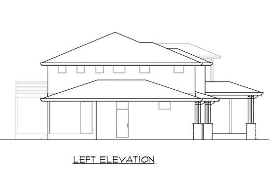 Exterior - Other Elevation 3 for Contemporary House Plan #1066-80 - 4 bed, 3.5 bath
