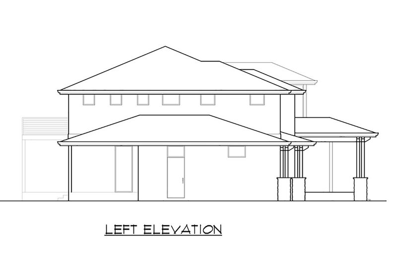 Home Plan - Exterior - Other Elevation 3 for Contemporary House Plan #1066-80 - 4 bed, 3.5 bath