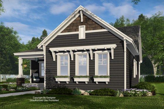 Exterior - Front Elevation 6 for Farmhouse House Plan #51-1390 - 3 bed, 2.5 bath