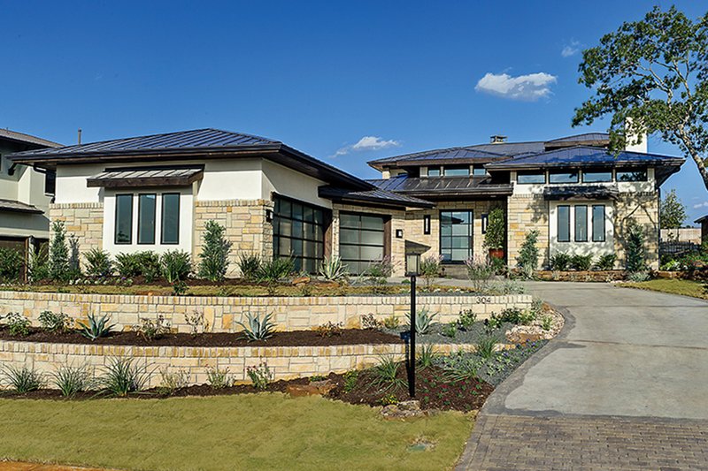 Architectural House Design - Exterior - Front Elevation 4 for Contemporary House Plan #935-5 - 4 bed, 4 bath