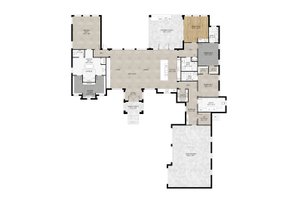 Floor Plan - Main Floor for Country House Plan #1110-36 - 3 bed, 3.5 bath