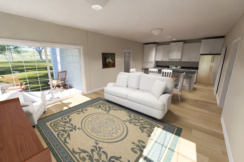 Architectural House Design - Interior - Family Room 2 for Cottage House Plan #513-2461 - 3 bed, 2 bath
