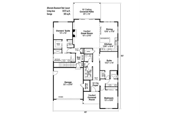 Modern Floor Plan - Other Floor Plan #124-1261