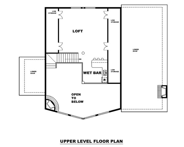 Cabin Floor Plan - Upper Floor Plan #117-953