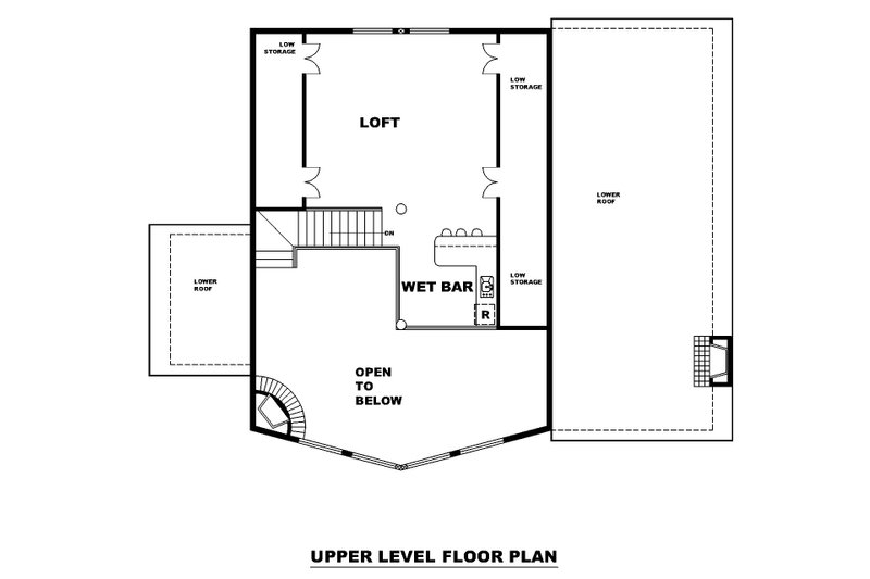 Architectural House Design - Floor Plan - Upper Floor for Cabin House Plan #117-953 - 3 bed, 2.5 bath