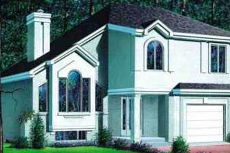 European Style House Plan - 3 Beds 2 Baths 1937 Sq/Ft Plan #25-398