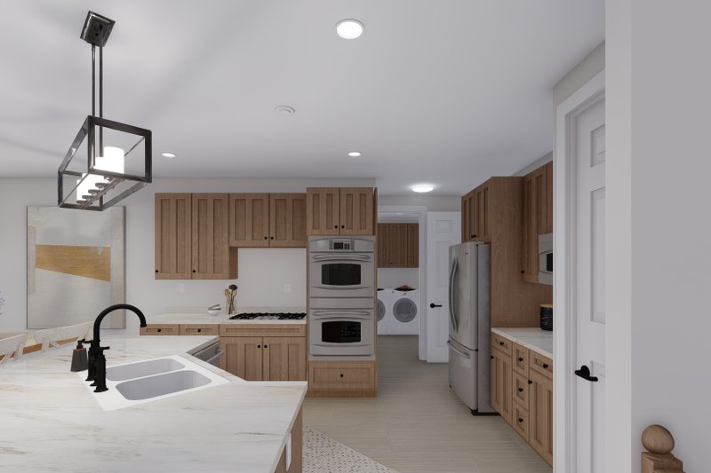 House Design - Interior - Kitchen 2 for Craftsman House Plan #1060-261 - 2 bed, 2 bath