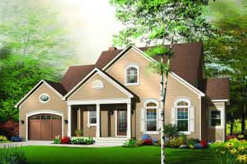 Home Plan - Traditional Exterior - Front Elevation Plan #23-540