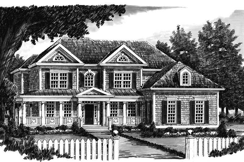 Architectural House Design - Exterior - Front Elevation 5 for Classical House Plan #927-645 - 5 bed, 4.5 bath