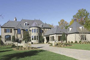Dream House Plan - European Exterior - Front Elevation Plan #453-596