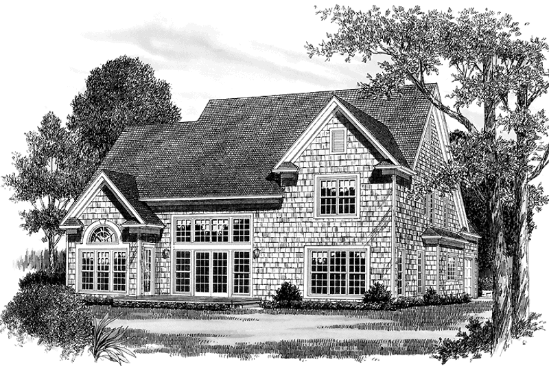 Dream House Plan - Exterior - Rear Elevation for Craftsman House Plan #453-273 - 4 bed, 3.5 bath