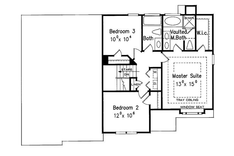 Home Plan - Floor Plan - Upper Floor for Traditional House Plan #927-717 - 4 bed, 3 bath