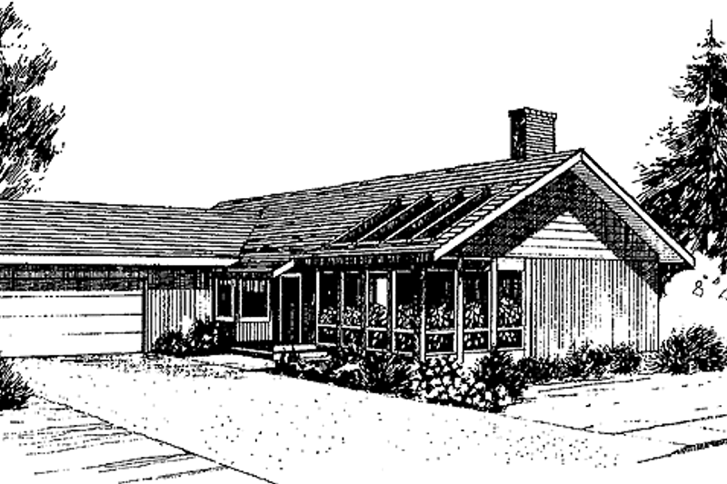 House Plan Design - Country Exterior - Front Elevation Plan #60-958
