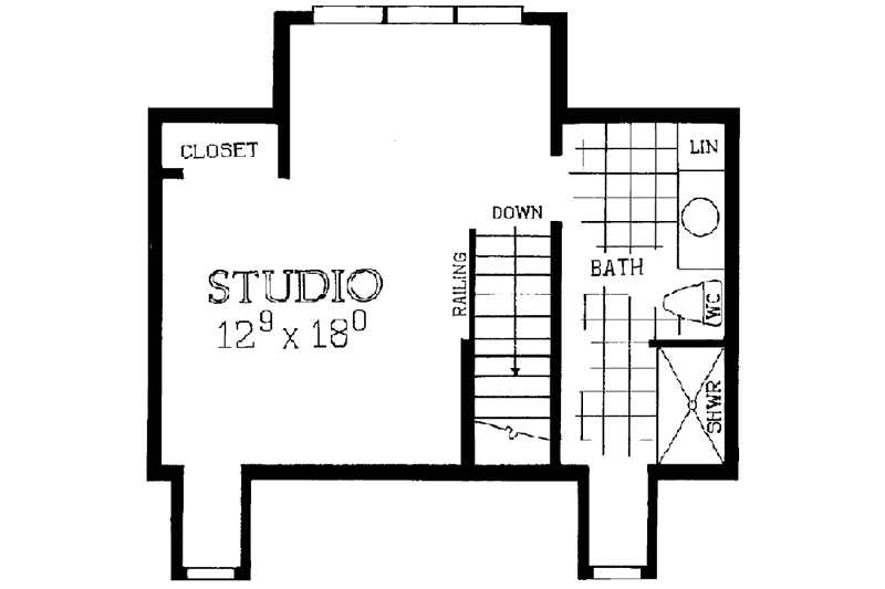 House Blueprint - Floor Plan - Other Floor for Classical House Plan #72-983 - 4 bed, 3.5 bath