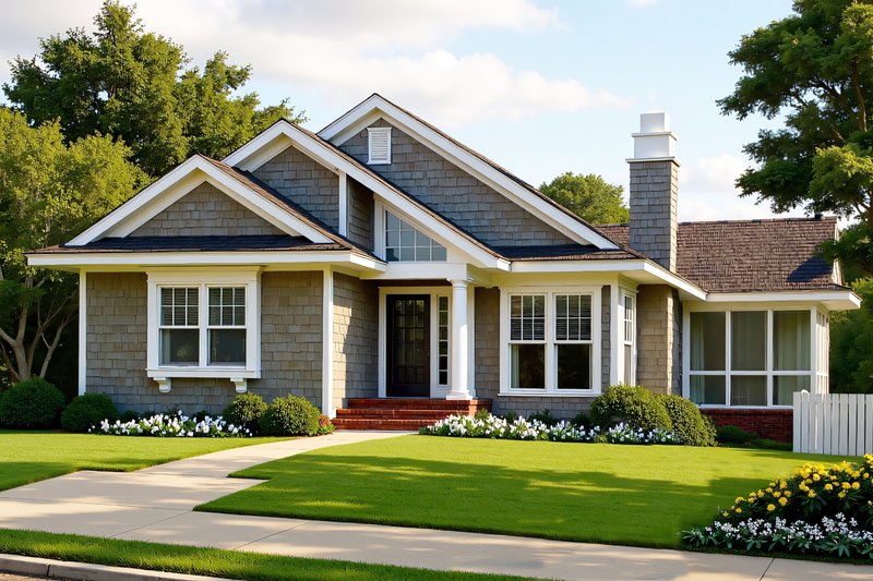 Bungalow Style House Plan - 3 Beds 2 Baths 1504 Sq/Ft Plan #137-270 Photo