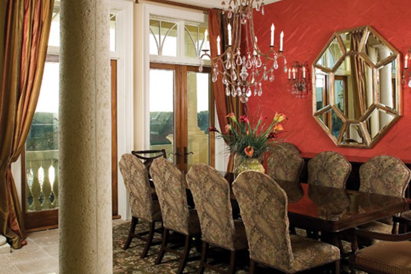 House Plan Design - Interior - Dining Room for Mediterranean House Plan #929-900 - 5 bed, 6.5 bath