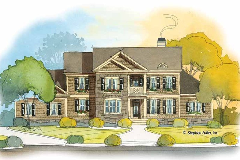 House Plan Design - Colonial Exterior - Front Elevation Plan #429-391