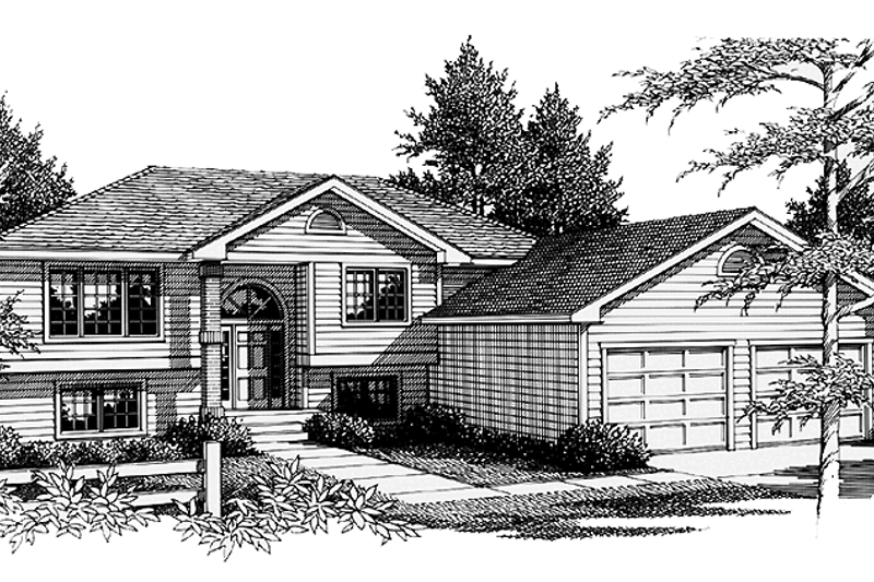 House Blueprint - Traditional Exterior - Front Elevation Plan #1037-46